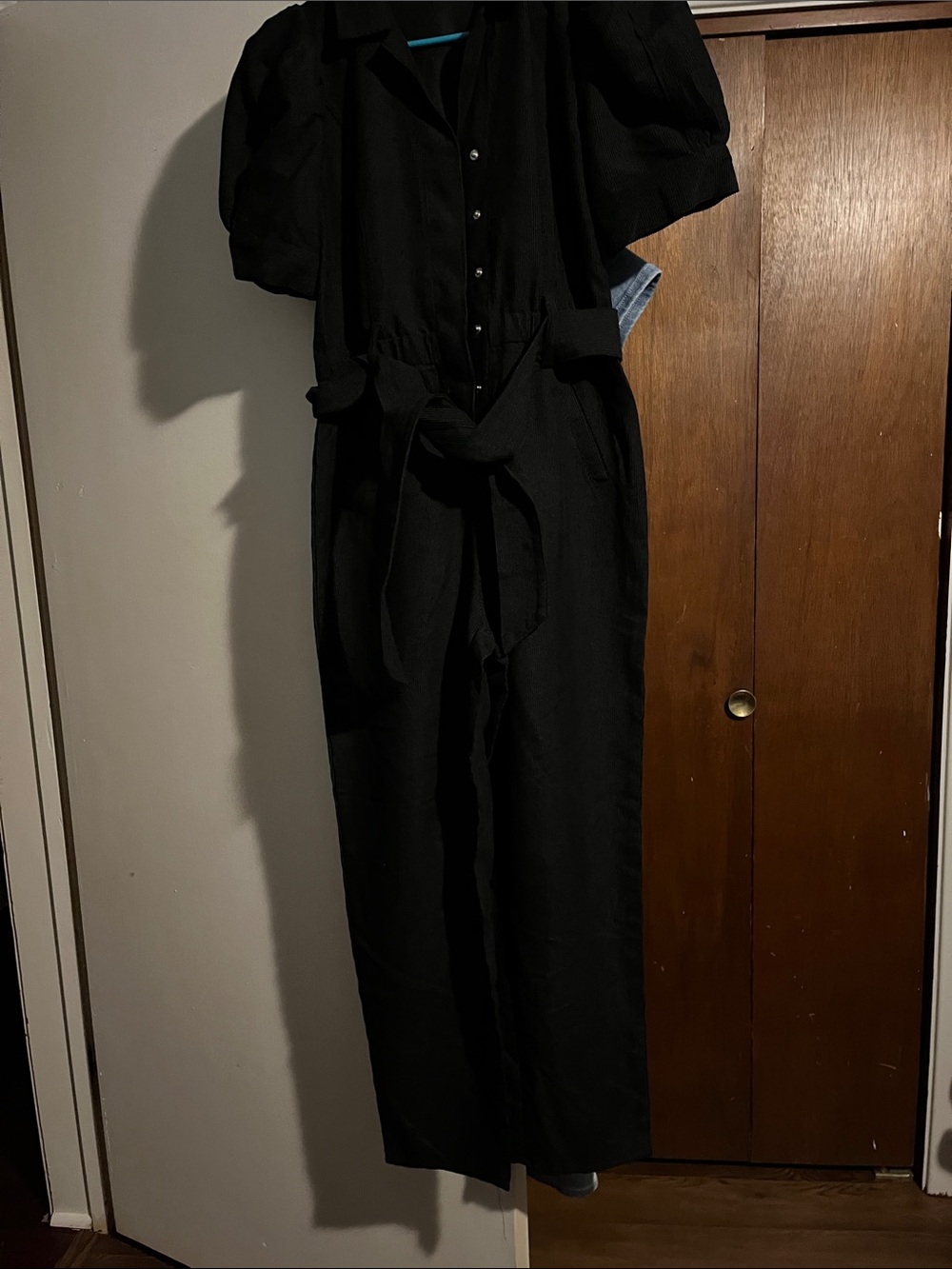 Corduroy black jumpsuit. Not worn once, great shape.